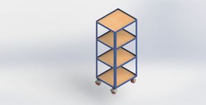 60x60x1500mm 手推車架