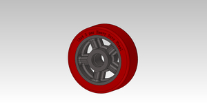 4400kgs Polytetramethylene Ether Glycol Super Heavy Duty Wheel 11KM/H