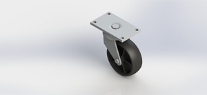 Australia Waste Bin Steel Swivel Caster