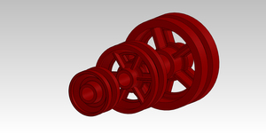 600-2600kgs Rolle Bearing Ductile V-Groove Wheel