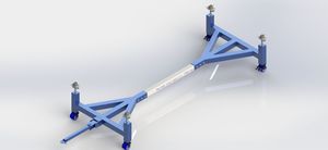 7t adjustable tilting conductive trailer frame