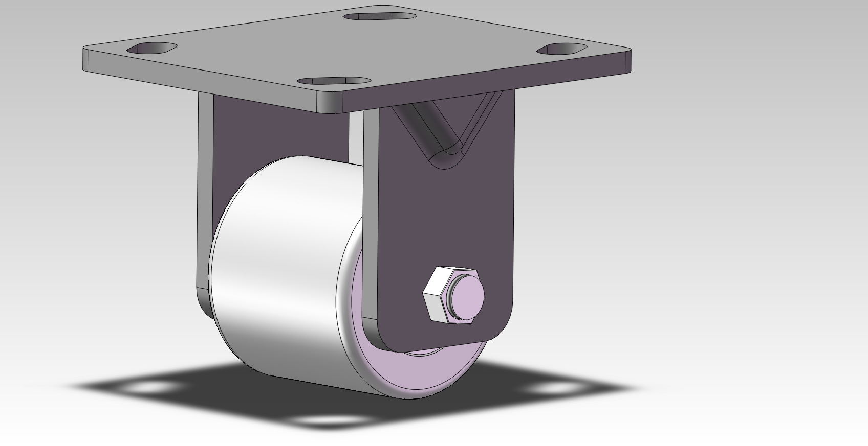 700kgs Low center of gravity Rigid Caster