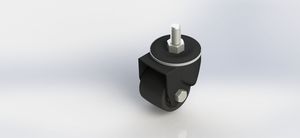 55 Series 2.5-inch New-style Low-Center-Gravity Cowboy Swivel Stem Caster