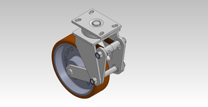 10in Automotive Shock Absorption 650kgs Caster