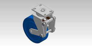 10in Automotive Shock Absorption 650kgs MC Nylon Caster