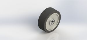 400x150mm Steel Core Pu Wheel
