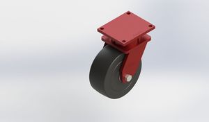 10in Extra Heavy Duty MC Nylon Swivel Caster with Load Capacity 4500kgs