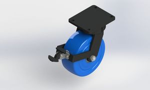 10x4 MC Nylon Swivel Caster with Brake