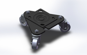 2.5in Pneumatic lift triple swivel caster(1)