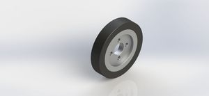200x40mm-4x13x70 W20040-4.13.70 PU on Aluminum Wheel （-40℃）