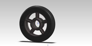 550kgs 8x2 6204 Ball Bearing Rubber On Cast Iron 85A