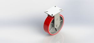 10x3 Extra Heavy-duty PU on Cast Iron Rigid Caster