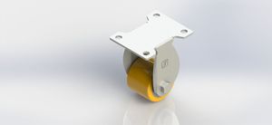 3035R-01-PAL 35x28mm Aluminum Core PU Rigid Caster