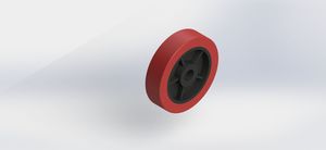 W400100-DCPU-H186 400x100mm Wheel