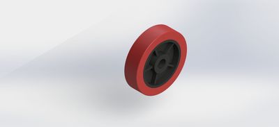 W400100-DCPU-H186 400x100mm Wheel