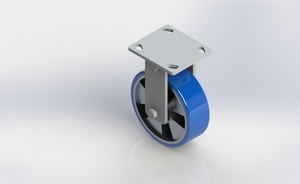 N6660R-01-PAL 6x2 POLYURETHANE ON ALUMINUM RIGID CASTER
