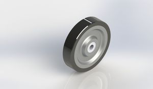 300x64mm PU on Aluminum Wheel （-40℃）