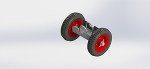 Round tube type mounting caster