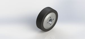 200x60mm-4x13x70 W20060-4.13.70 PU on Aluminum Wheel （-40℃）