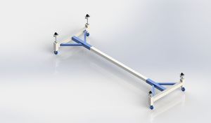 10 t adjustable tilting conductive trailer frame