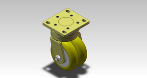 3in AGV 800kgs Crankshaft Mechanism Swivel Caster