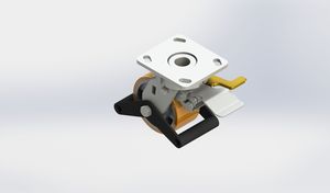 4in kingpingless Heavy Duty Caster