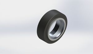200x60mm W20040-K120 PU on Aluminum Wheel （-40℃）