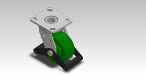 4in  Collision Avodiance Solid Polyurethane Caster