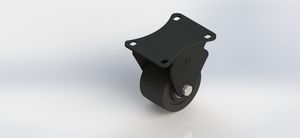 52 Series 3-inch Low Center of Gravity Welded Rigid Caster