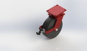 12in Extra Heavy Duty MC Nylon Swivel Brake Caster Load Capacity 5000kgs