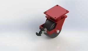 8in Extra Heavy Duty MC Nylon Swivel Brake Caster Load Capacity 4200kgs