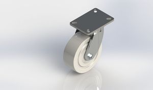 8x3 3000kgs 304 Stainless Steel Swivel Caster