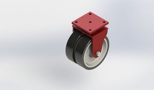 Custom 374mm Overall Height AGV Caster 
