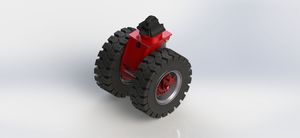 22-inch All-Terrain Container Shock-Absorbing Casters
