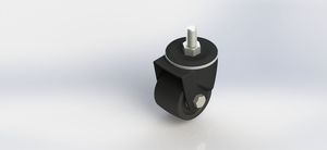 55 Series 3-inch New-style Low-Center-Gravity Cowboy Swivel Stem Caster