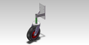 350kgs Gate Use Caster Centipede Rubber Wheel(1)