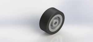 200x80mm-J25-10 W20080-J25-10  PU on Aluminum Wheel （-40℃）