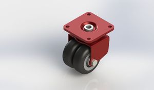 3 inch 108mm total height AGV auxiliary wheel