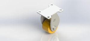 3050R-01-PAL 50x28mm Aluminum Core PU Rigid Caster