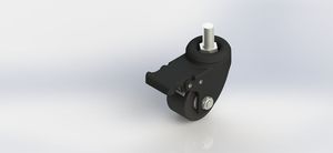 33 Series 2-inch New-style Low-Center-Gravity Cowboy Swivel Stem Brake Caster