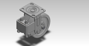 650kgs No downtime Automotive ShockAbsorption Caster