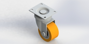 135kgs 50mm Swivel PU Caster