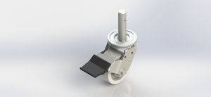 4-inch Heavy Duty Caster with Nylon Swivel Brake