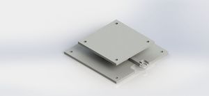 300x300mm 150mm Flat Turntable 750kgs