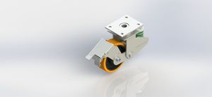 6in 700kgs Shock Absirber Swivel Brake Caster