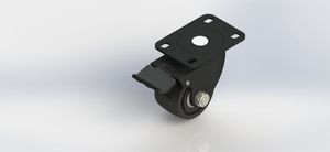 46Series 2.5-Inch Low Center of Gravity Swivel Brake Caster
