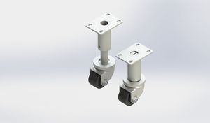 2in Adjustable Height Caster 